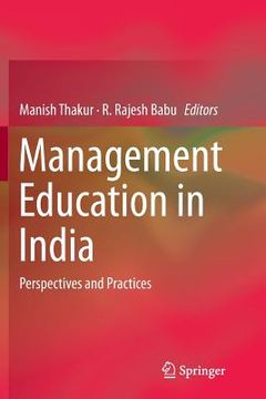 portada Management Education in India: Perspectives and Practices