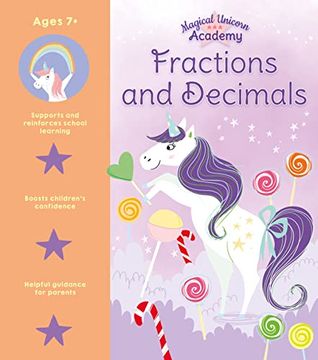portada Magical Unicorn Academy: Fractions and d (in English)