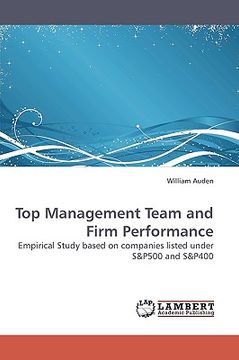 portada top management team and firm performance (en Inglés)