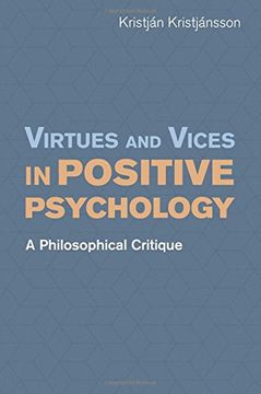 portada Virtues and Vices in Positive Psychology (en Inglés)