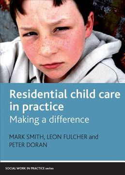 portada residential child care in practice: making a difference (en Inglés)