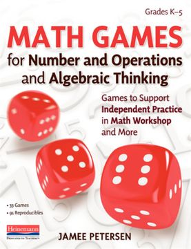 portada Math Games for Number and Operations and Algebraic Thinking: Games to Support Independent Practice in Math Workshop and More (en Inglés)