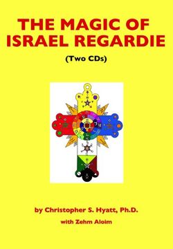 portada The Magic of Israel Regardie (en Inglés)