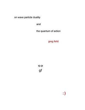 portada On Wave Particle Duality and the Quantum of Action (en Inglés)