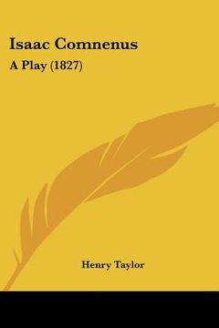 portada isaac comnenus: a play (1827) (en Inglés)
