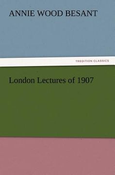 portada london lectures of 1907