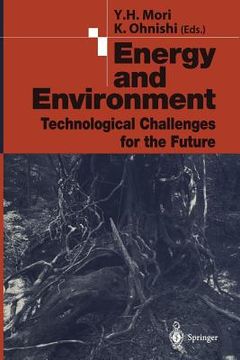 portada energy and environment: technological challenges for the future (en Inglés)