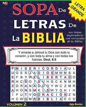 portada Sopa de Letras de la Biblia, Volúmen 2: Volume 2 (Spanish Bible Word Search)