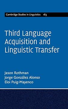 portada Third Language Acquisition and Linguistic Transfer (Cambridge Studies in Linguistics) (en Inglés)