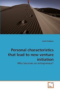 portada personal characteristics that lead to new venture initiation (en Inglés)