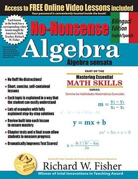 portada No-Nonsense Algebra, Bilingual Edition English-Spanish