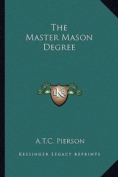 portada the master mason degree (in English)