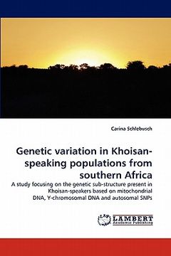 portada genetic variation in khoisan-speaking populations from southern africa (en Inglés)
