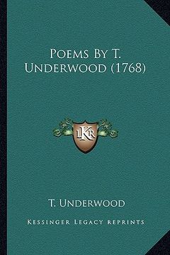 portada poems by t. underwood (1768) (en Inglés)