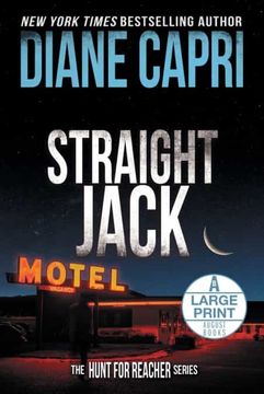 portada Straight Jack Large Print Edition: The Hunt for Jack Reacher Series (16) (en Inglés)