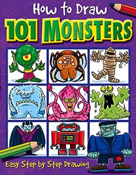 how to draw 101 monsters,easy step-by-step drawing