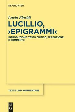 portada Lucillio, >Epigrammi<. (in Italian)