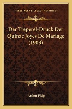 portada Der Treperel-Druck Der Quinze Joyes De Mariage (1903) (en Alemán)