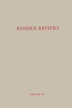 portada Residue Reviews / Rückstands-Berichte: Residues of Pesticides and Other Contaminants in the Total Environment/ Rückstande Von Pestiziden Und Anderen V (in English)