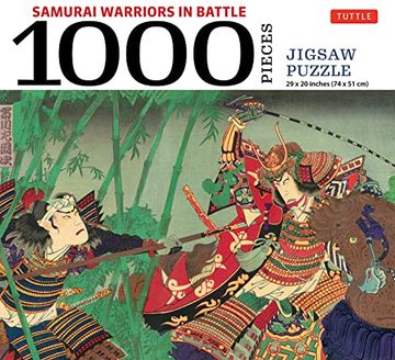 portada Samurai Warriors in Battle- 1000 Piece Jigsaw Puzzle: Finished Puzzle Size 29 x 20 Inch (74 x 51 Cm); A3 Sized Poster (en Inglés)