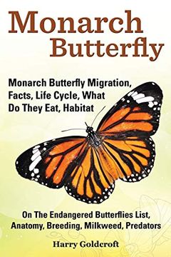 portada Monarch Butterfly, Monarch Butterfly Migration, Facts, Life Cycle, What do They Eat, Habitat, Anatomy, Breeding, Milkweed, Predators (en Inglés)