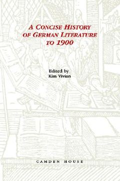 portada a concise history of german literature to 1900