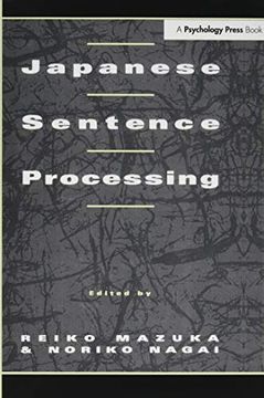 portada Japanese Sentence Processing (en Inglés)