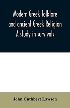 portada Modern Greek Folklore and Ancient Greek Religion: A Study in Survivals (en Inglés)