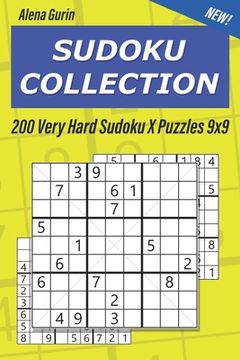 portada Sudoku Collection: 200 Very Hard Sudoku X Puzzles 9x9 (en Inglés)