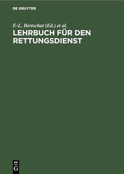 portada Lehrbuch für den Rettungsdienst (en Alemán)