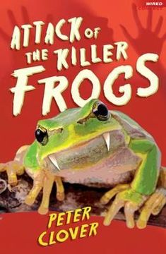 portada attack of the killer frogs. peter clover (in English)