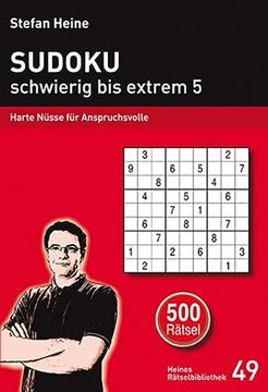 portada Sudoku - Schwierig bis Extrem 5: Harte Nüsse für Anspruchsvolle (Heines Rätselbibliothek) (en Alemán)