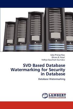 portada svd based database watermarking for security in database (en Inglés)