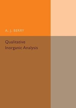 portada Qualitative Inorganic Analysis (en Inglés)