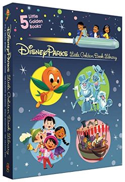 portada Disney Parks Little Golden Book Library (Disney Classic): It'S a Small World, the Haunted Mansion, Jungle Cruise, the Orange Bird, Space Mountain (en Inglés)