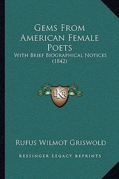 portada gems from american female poets: with brief biographical notices (1842)