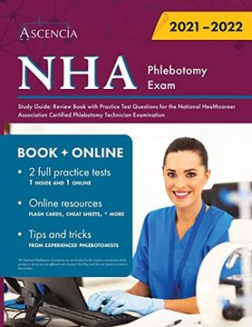 portada Nha Phlebotomy Exam Study Guide: Review Book With Practice Test Questions for the National Healthcareer Association Certified Phlebotomy Technician Examination (in English)
