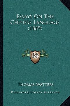 portada essays on the chinese language (1889)