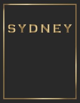 portada Sydney: Gold and Black Decorative Book - Perfect for Coffee Tables, End Tables, Bookshelves, Interior Design & Home Staging Ad (in English)