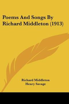 portada poems and songs by richard middleton (1913)