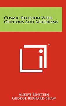portada cosmic religion with opinions and aphorisms