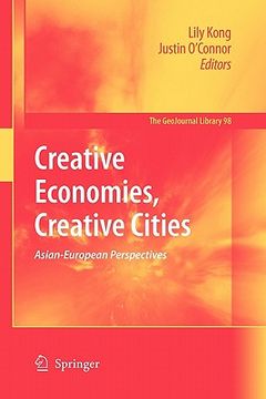 portada creative economies, creative cities: asian-european perspectives (en Inglés)