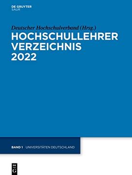 portada Hochschullehrer Verzeichnis / Universitäten Deutschland (en Alemán)
