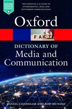 portada A Dictionary of Media and Communication (Oxford Quick Reference) (en Inglés)