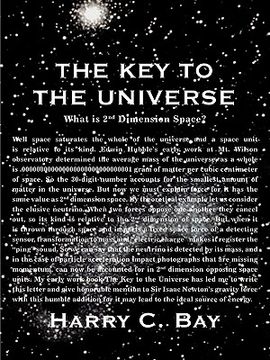 portada the key to the universe (en Inglés)