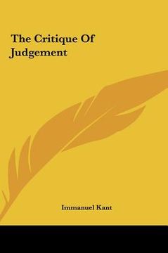 portada the critique of judgement (in English)