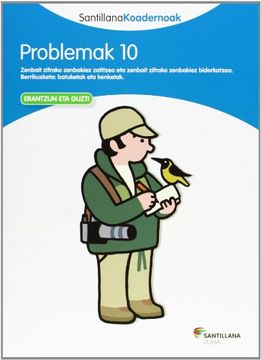 portada Problemak 10 Santillana Koadernoak - 9788498943344 (in Basque)