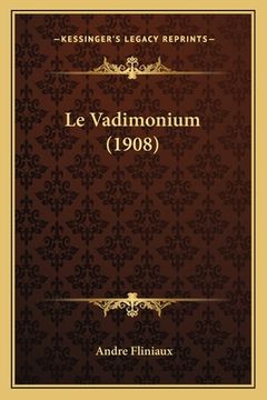 portada Le Vadimonium (1908) (en Francés)