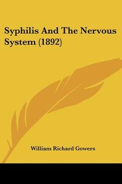 portada syphilis and the nervous system (1892)