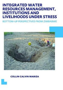 Integrated Water Resources Management, Institutions and Livelihoods Under Stress: Bottom-Up Perspectives from Zimbabwe; Unesco-Ihe PhD Thesis (en Inglés)